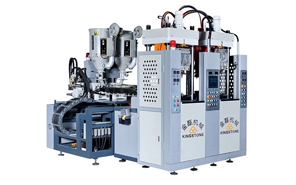 全自動2站直壓式雙色TPU/TR/PVC/TPR鞋底成型制鞋機(jī)JL-208-2S4G